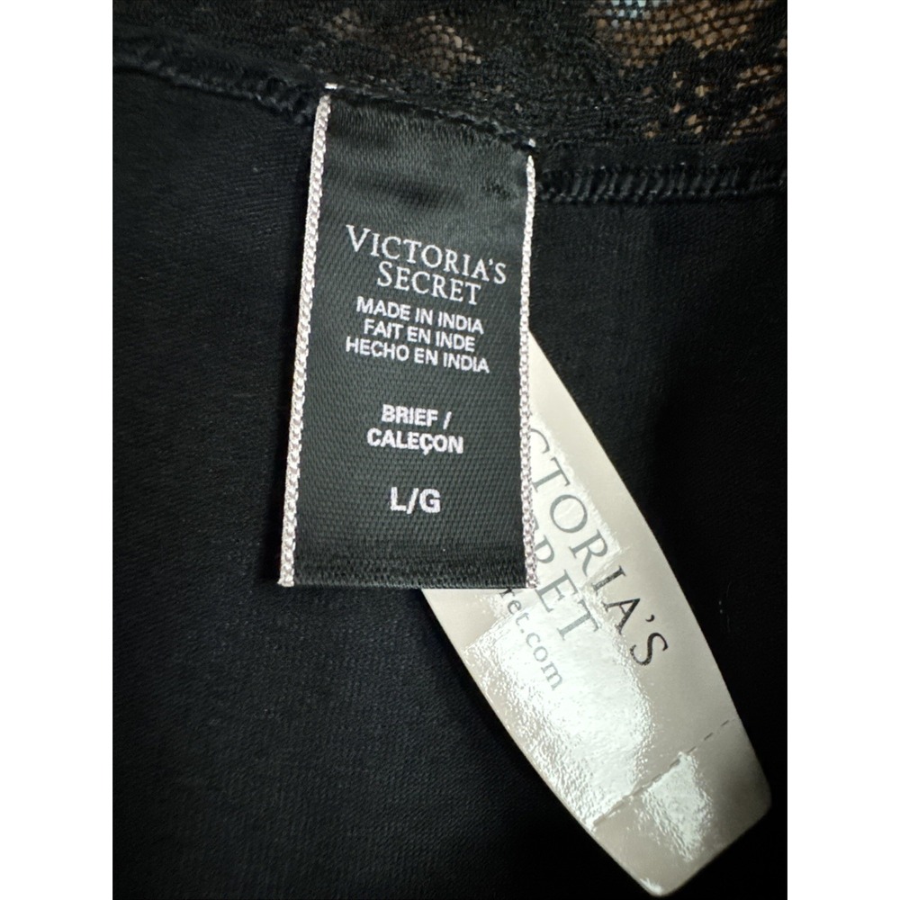 Victorias Secret Panty Large Black New Old Stock - Picture 2 of 7
